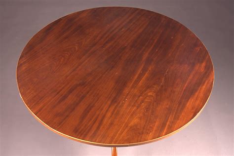 Original Antique Round Biedermeier Folding Table Circa 1820 Mahogany