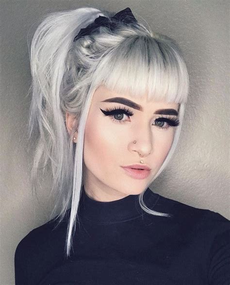 24 Dyed Hairstyles You Need To Try Grey Hair Color Silver Hair Color