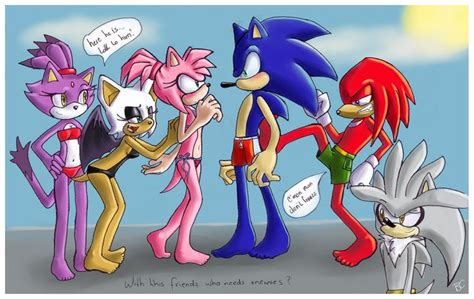 With Friends Like These Sonic And Amy Sonic Funny Sonic Fan