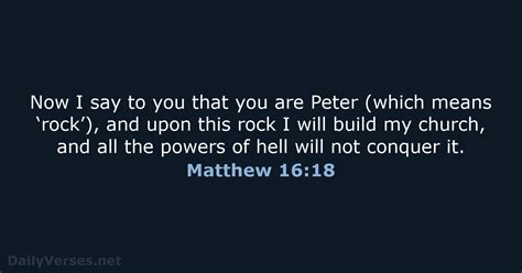 Matthew 16 18 Bible Verse NLT DailyVerses Net