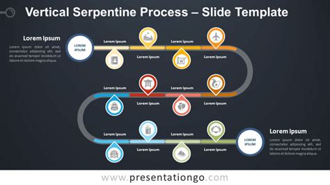 Serpentine Process Diagram For Powerpoint Presentationgo Powerpoint Images