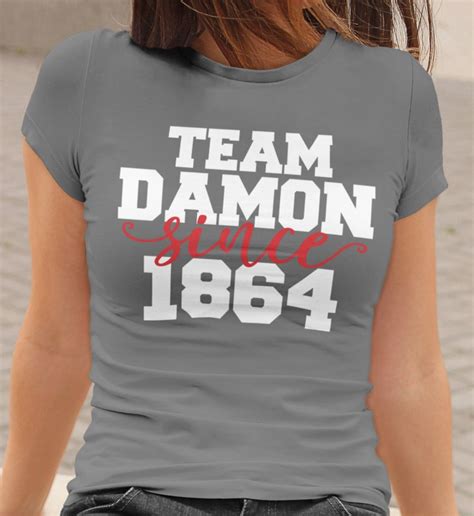 Team Damon Tshirt Vampire Diaries Damon Shirt Team Etsy