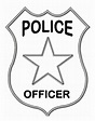 Police badge badge officer outline clipart kid – Clipartix