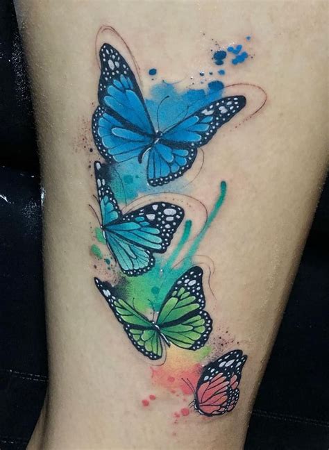 30 Stunning Watercolor Butterfly Tattoos