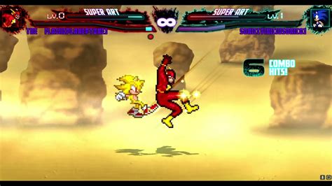The Flash Vs Sonic Mugen Battle Youtube