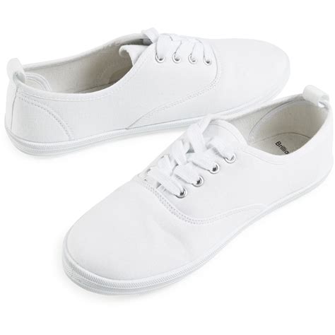 Brilliant Basics Womens Canvas Shoes White Size 9 Big W