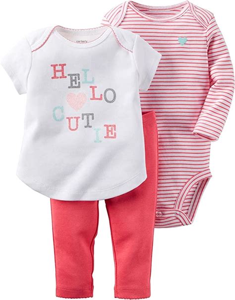 Carters Baby Girls 3 Piece Sets Clothing