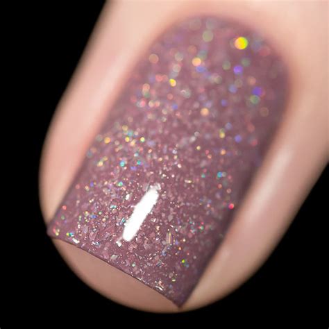 Fun Lacquer Fall 2017 Brown Pink Holo Holographic Glitter Nail