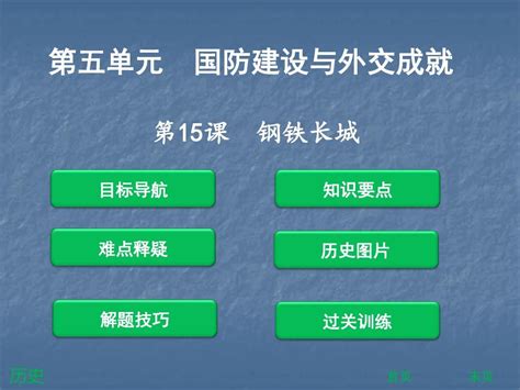 2017 2018学年【部编版】八年级历史下册课件：第15课 钢铁长城 共39张pptword文档在线阅读与下载无忧文档