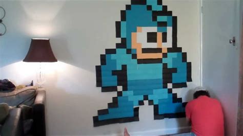 Mega Man Post It Note Wall Art Hd Youtube