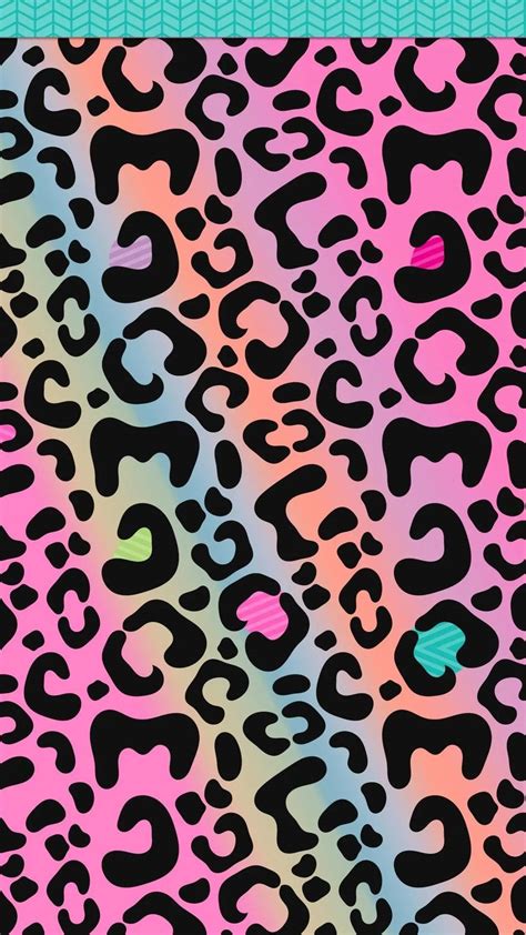 Download Rainbow Leopard Print Wallpaper