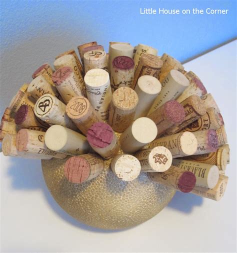 Little House On The Corner Drinking And Crafting Diy Wine Cork Ball