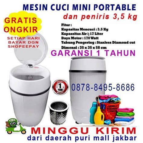 Mesin Cuci Mini Portable Gojek | Shopee Indonesia