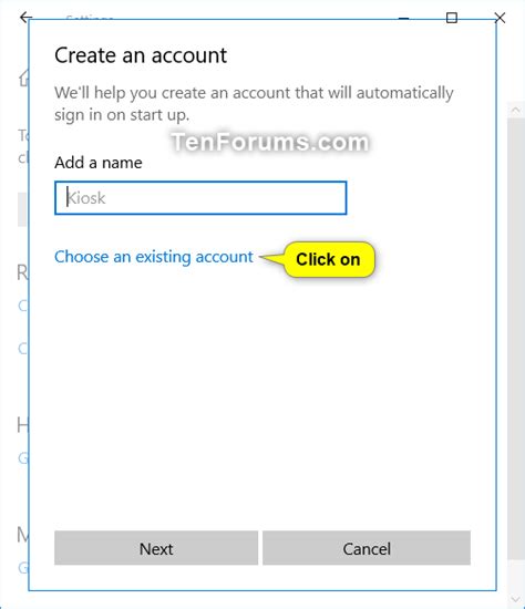 Setup Or Remove A Kiosk Account Using Assigned Access In Windows 10