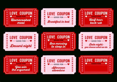 free printable love coupons for her printable templates