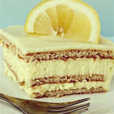 No Bake Lemon Ice Box Cake Iris Just A Pinch Recipes
