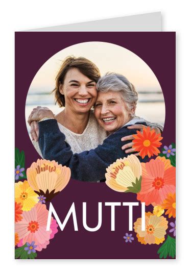 Mutti Muttertag 👩 ️ Echte Postkarten Online Versenden