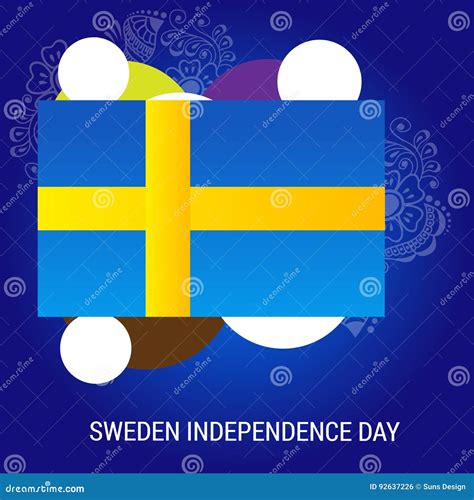 Sweden Independence Day Stock Illustration Illustration Of Design