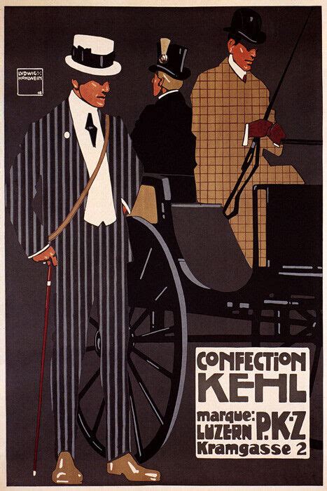 Confection Kehl Pkz Men S Clothier Fashion Elegance Vintage Poster Repro Ebay