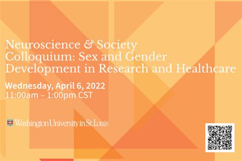 Neuroscience And Society Colloquium Sex And Gender Development In Research And Healthcare