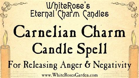 Carnelian Charm Candle Spell Candle Spells Love Spells How To Release Anger