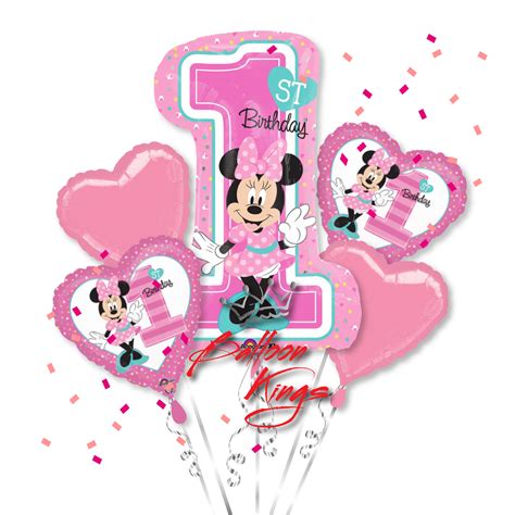 1st Birthday Minnie Mouse Bouquet Balloon Kings