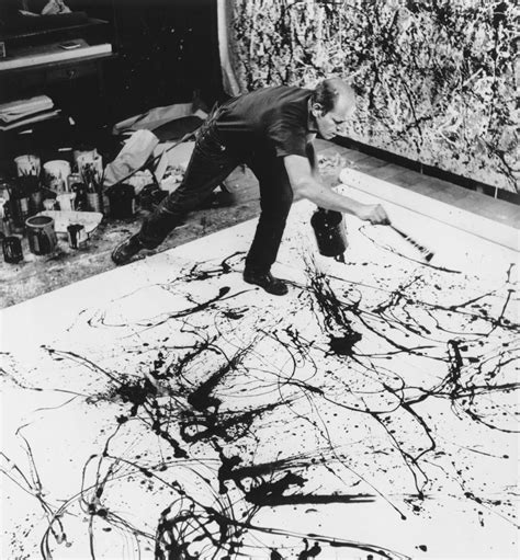 Jackson Pollock Abstract Expressionism Drip Painting Hans Namuth