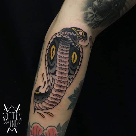 Neo Traditional Cobra Tattoo Design By Rottenmind13 Traditional