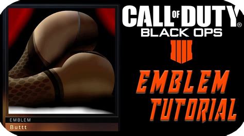Cod Black Ops Booty Girl Emblem Tutorial Youtube