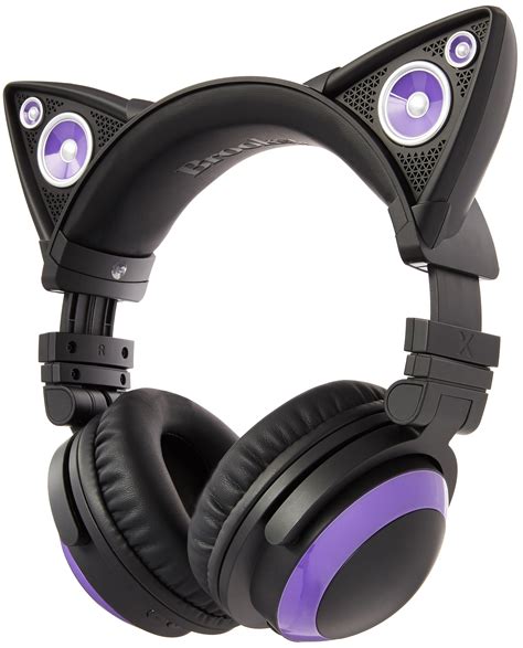 Buy Brookstone Wired Purple Cat Ear Headphones With External Speakers