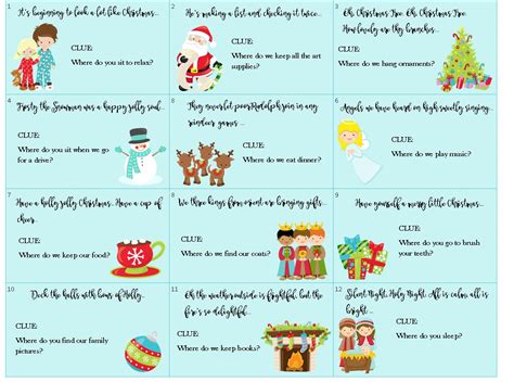 Scavenger hunt riddles for kids and teens can be guaranteed fun anytime, anywhere especially with these great scavenger hunt riddles. CHRISTMAS TREASURE MAP: FREE PRINTABLE Map and Clues