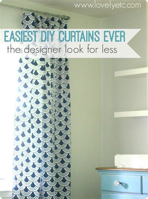 Easiest Diy Curtains The Designer Look For Less