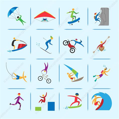Extreme Sports Icons Illustration Stock Image F0198191 Science