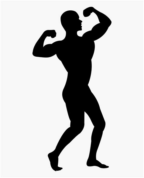 Man Flexing His Muscles Silhouette Svg Png Icon Free Silhouette