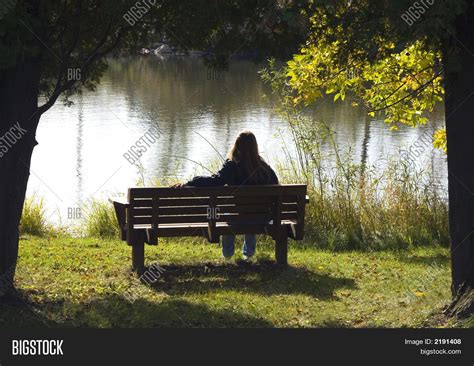 Lonely Girl On Park Image And Photo Free Trial Bigstock