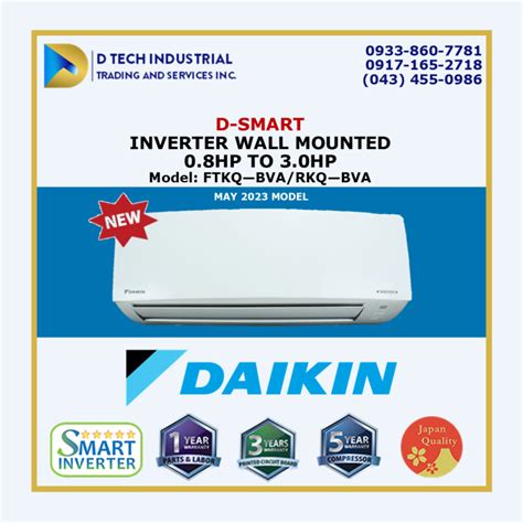 Daikin Hp D Smart Inverter Wall Mounted Aircon May Model