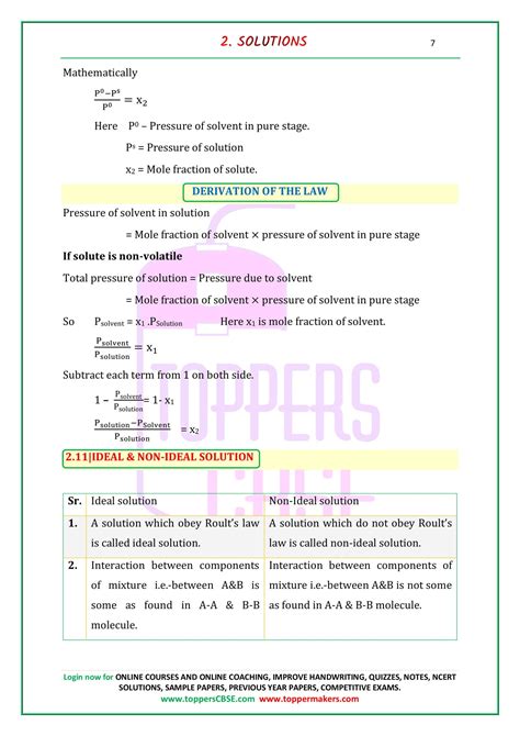 Class 12 Chemistry Notes Download In Pdf Toppers Cbse