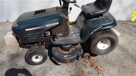 Removing Deck From A Craftsman Mower Youtube