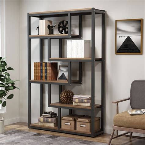 Can be used as a bookcase, display cabinet or room divider in your living room, bedroom, hallway, porch or office. 17 Stories Glenside 6.29" H x 39.37" W Metal Etagere ...