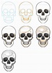 How To Draw A Skull Filled With Beautiful Patterns | Easy skull ...