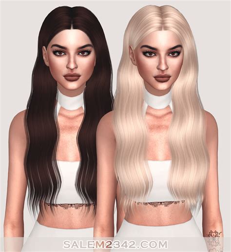 Sims 4 Hairs Salem2342 Ade`s Lorde Hair Retextured