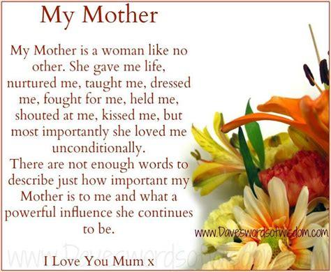 Godly Woman And Mentor Words That Describe Me To My Mother Mother Poems