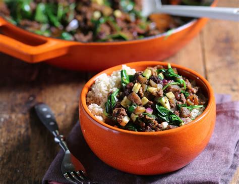 Slow Cooked Turkish Spiced Lamb Mince With Couscous Abel Cole