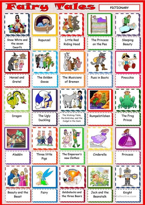 Preschool fairy tales worksheets and printables once upon a time you couldn't find the perfect worksheet for your kid. Fairy Tales - English ESL Worksheets in 2020 | Fairy tales ...