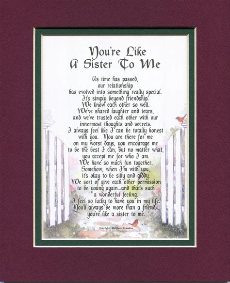 like a sister to me best friend poem like a sister etsy friend poems best friend poems