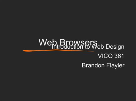 Web Browsers Ohio University