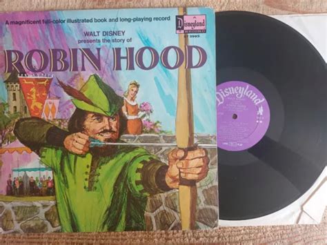 Walt Disney Presents The Story Of Robin Hood Disneyland Records Ex
