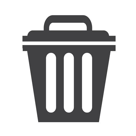 Bote de basura icono símbolo ilustración 630530 Vector en Vecteezy