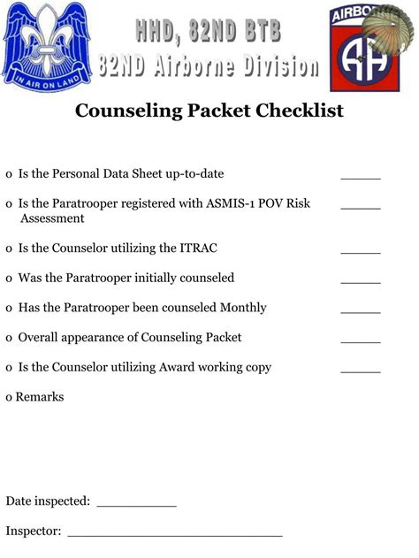 Ppt Spc Last Name First Name Position Counseling Packet Powerpoint