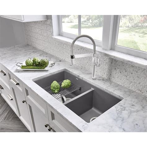 Blanco Precis Undermount Granite Composite 33 In 6040 Double Bowl